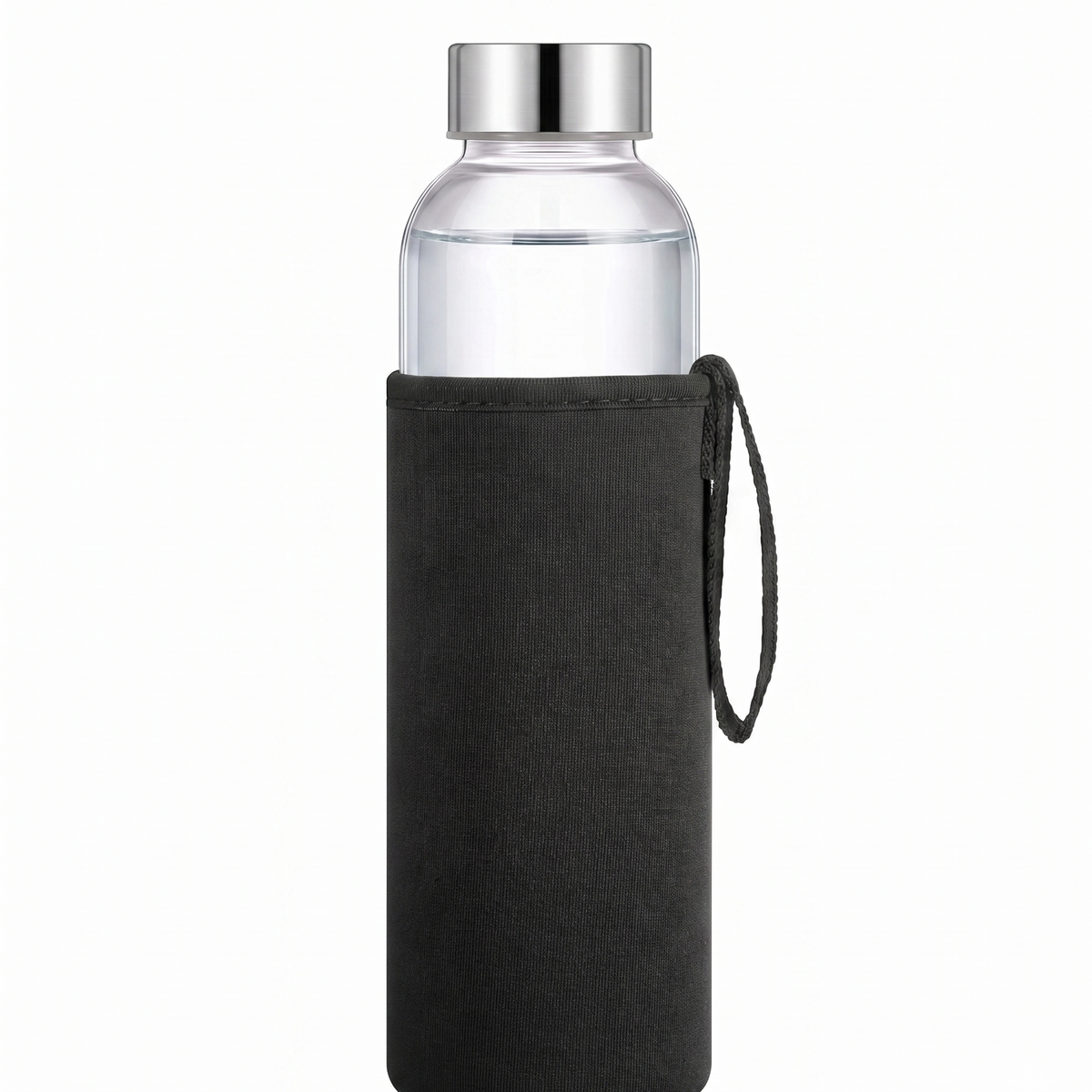 8 oz Glass Water Bottle with Protective Silicone Sleeve